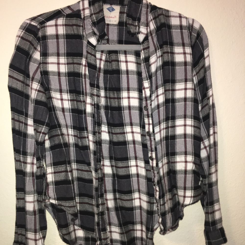 Plaid Flannel Cardigan